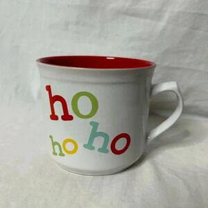 Christmas Holiday mug “ho ho ho” print red white‎ 22oz